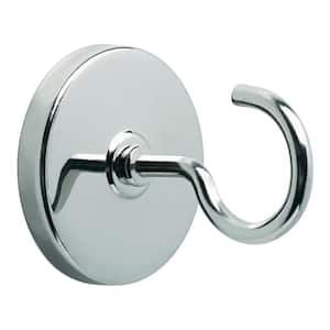 1.34 in. Chrome Plated Magnetic Hooks (4-Pack)