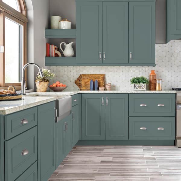 1 gal. #N440-5 Coney Island Semi-Gloss Enamel Interior/Exterior Cabinet, Door & Trim Paint