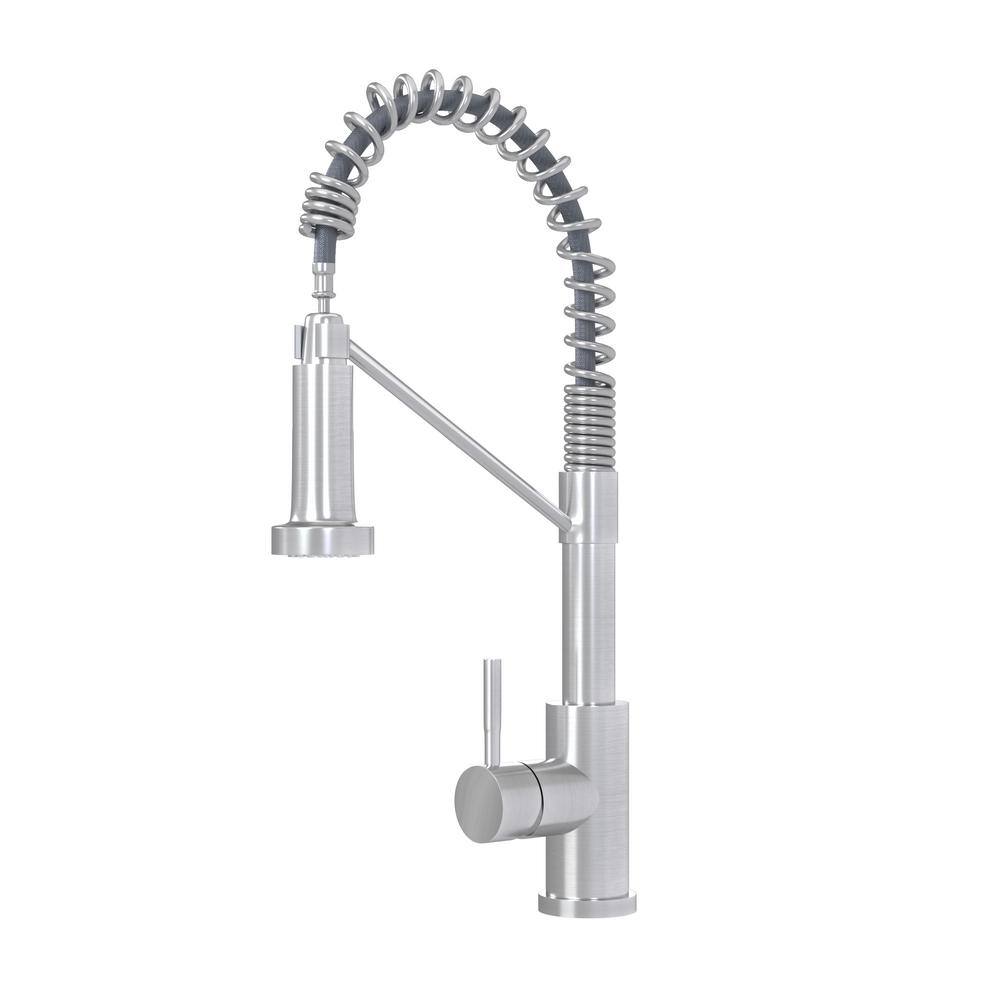 Single Handle Pull Down Sprayer Kitchen Faucet in Brushed Nickel price history on PriceWatchPro