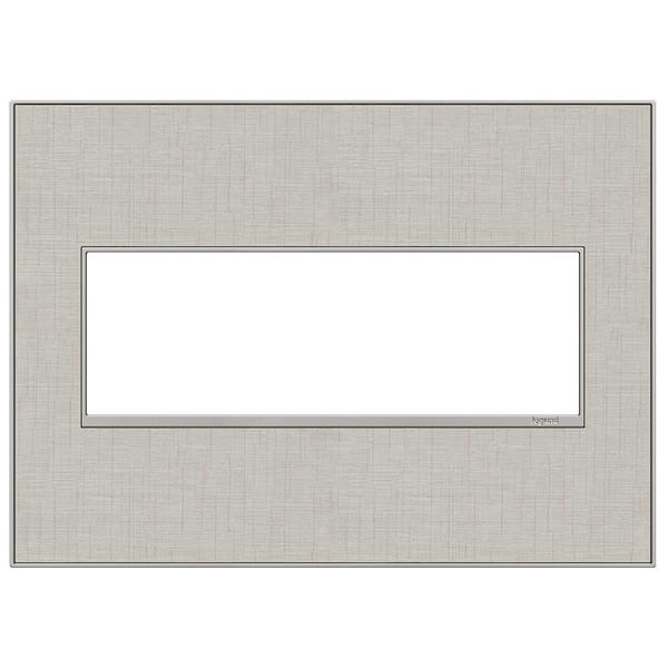 Legrand adorne 3 Gang Decorator/Rocker Wall Plate, True Linen (1-Pack)