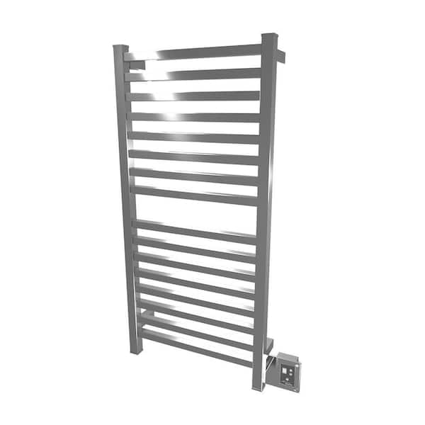 Amba Quadro Q-2042 16-Bar Hardwired Electric Towel Warmer in Polished Stainless Steel