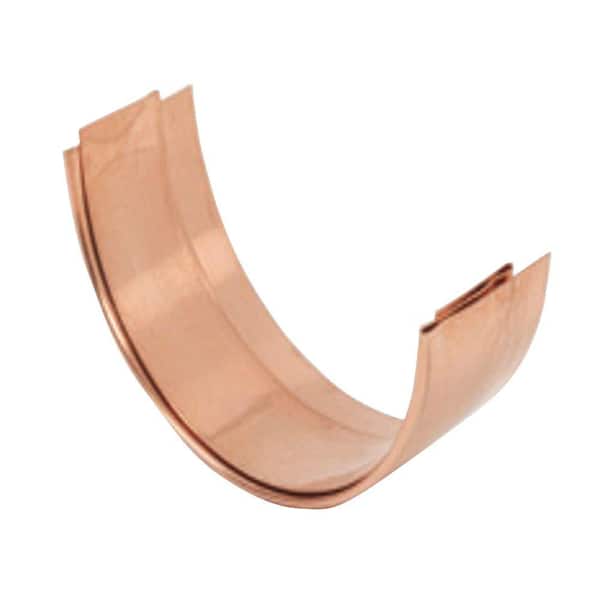 6 in. Half Round Copper Slip Joint Connector