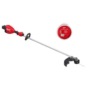 M18 FUEL 18V Brushless Cordless 17 in. Dual Battery Straight Shaft String Trimmer & 0.105 in. x 180 ft. Trimmer Line