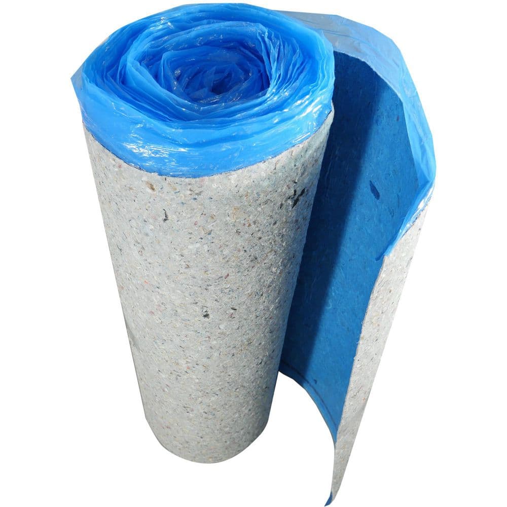 QuietWalk Premium Blue and Gray Vinyl Flooring Underlayment Roll