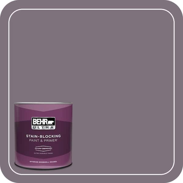 BEHR ULTRA 1 qt. #N100-5 Plush Velvet Extra Durable Eggshell Enamel Interior Paint & Primer