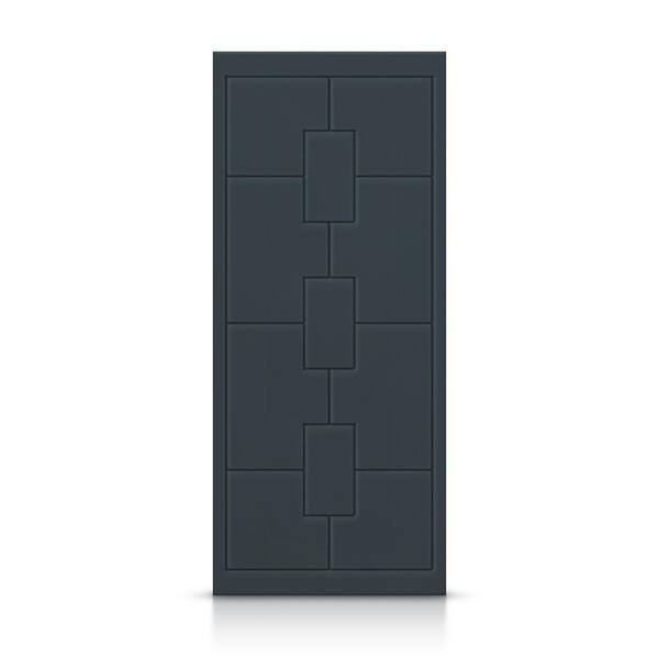 CALHOME 24 in. x 80 in. Hollow Core Charcoal Gray Painted Composite MDF Interior Door Slab