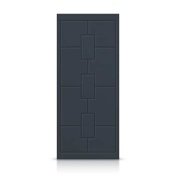 CALHOME 24 in. x 84 in. Hollow Core Charcoal Gray Painted Composite MDF Interior Door Slab