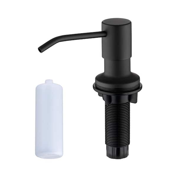 RAINLEX Kitchen Under Mount Soap and Lotion Dispenser in Matte Black