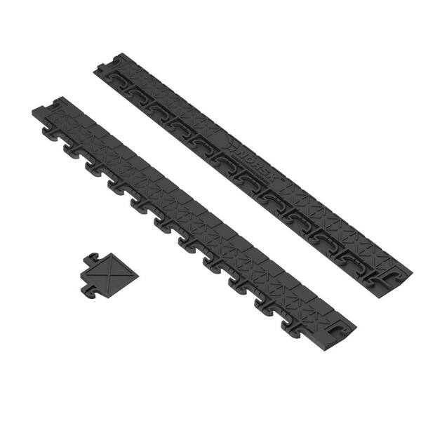 Norsk Hidden Gray 18 in. W x 18 in. L PVC Joint Interlocking Tile