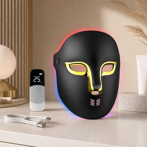 Numhew 4-Color LED Light Therapy Face Mask, 119 Lamp Beads