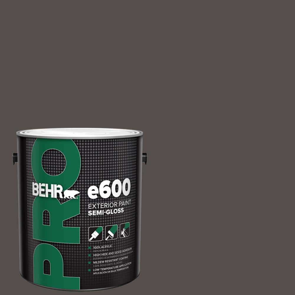 BEHR PRO 1 Gal. #PPU24-02 Berry Brown Semi-Gloss Acrylic Exterior Paint ...