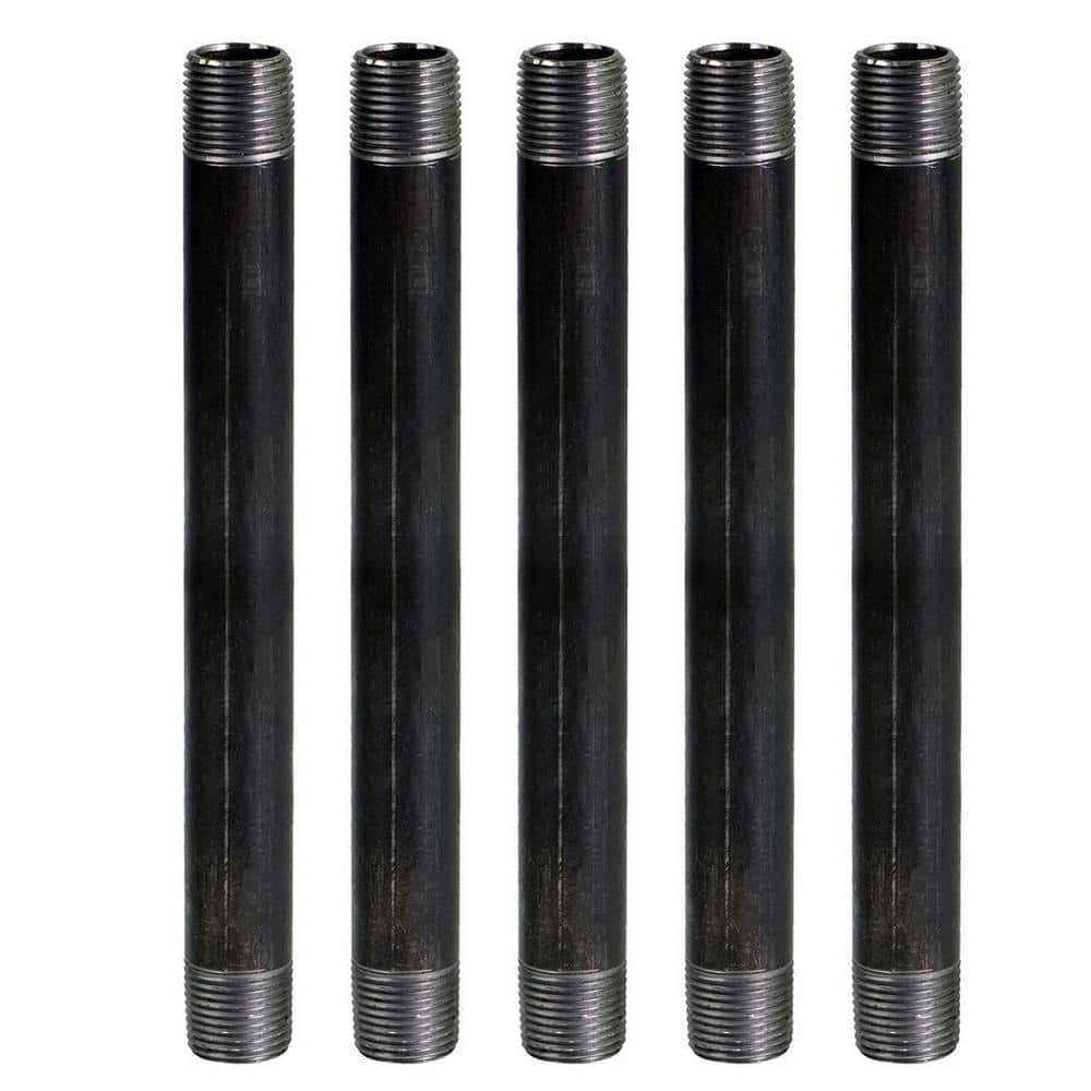 1/2 in. x 18 in. Black Steel Pipe (5-Pack) price history on PriceWatchPro