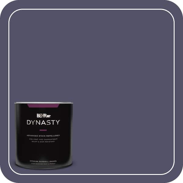 BEHR DYNASTY 1 qt. #640F-7 Academy Purple Eggshell Enamel Interior Stain-Blocking Paint & Primer