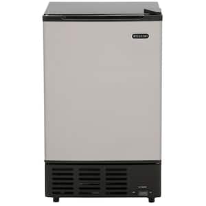 Costway 15 in. 80 lb. Built-in Ice Maker Free-Standing/Under Counter  Machine in Silver N4-AH-10N081U1-SL - The Home Depot