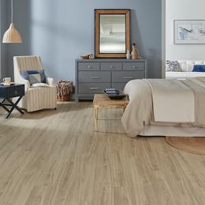 Holloway Hickory Blonde 12 mm T x 7.5 in. W Waterproof Laminate Wood Flooring (589.7 sq. ft./pallet)
