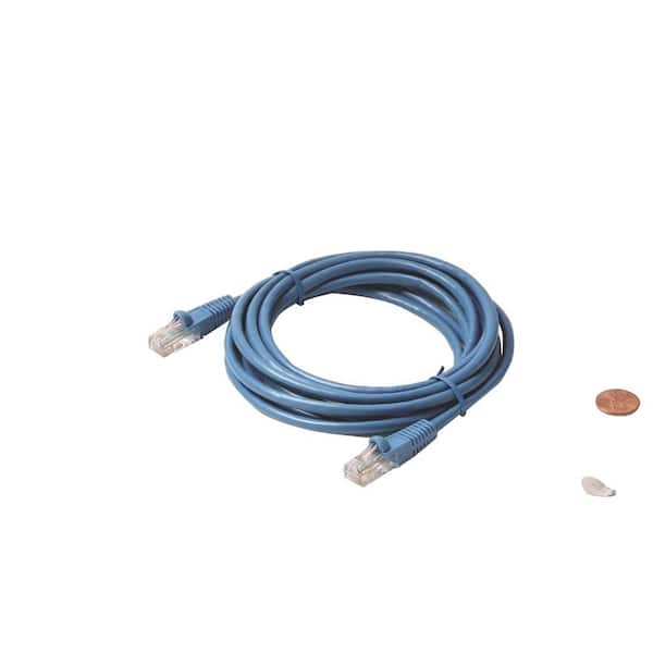 Steren 10 ft. Molded Cat5E UTP Patch Cord - Blue