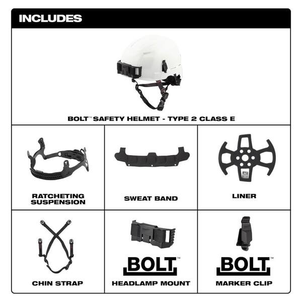 Milwaukee BOLT Yellow Type 2 Class E Non-Vented Safety