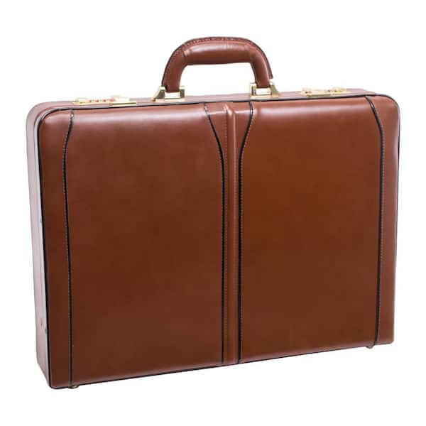 McKLEIN Lawson Top Grain Cowhide Brown Leather 3.5 in. Attache McKLEIN Lawson Top Grain Cowhide Brown Leather 3.5 in. Attache