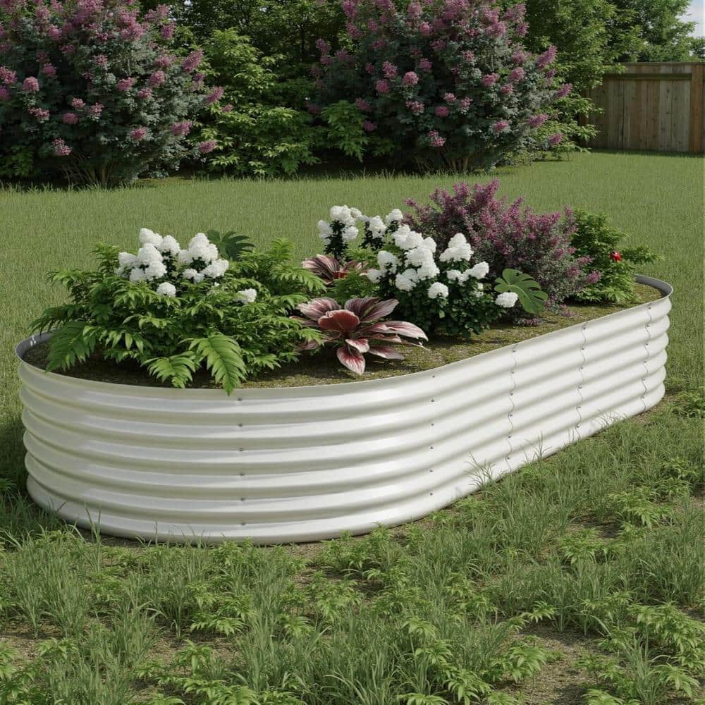 8x4x1.5 ft Beige Galvanized Raised Bed, Open Base, Rust-Resistant, for Indoor/Outdoor Veggies/Herbs/Flowers price history on PriceWatchPro