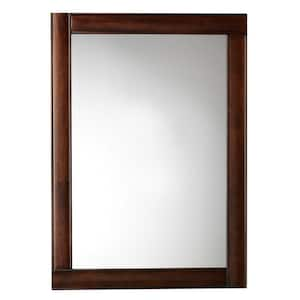 Fairhaven 28 in. H x 20 in. W Mirror in Dark Walnut Frame-DISCONTINUED