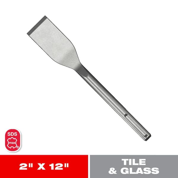 2 in. x 12 in. SDS-Max Tile Chisel (1-Piece)
