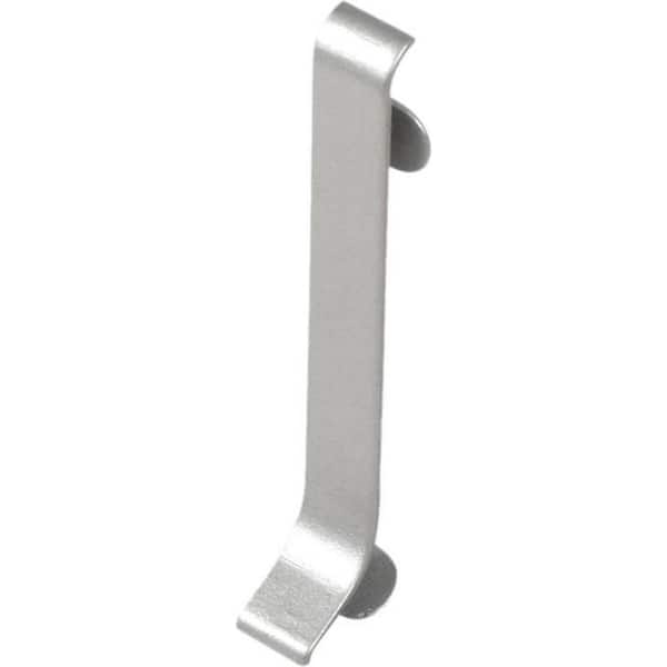 CONSTRUCT 0 in. D x  0.43 in. W x 0 in. L Connector Aluminum Anodized silver 2 Pcs. Molding and Transition Trim