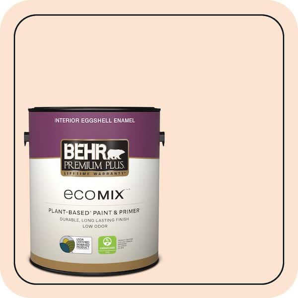 1 gal. #280C-1 Champagne Ice Eggshell Enamel EcoMix Plant-Based Interior Paint & Primer