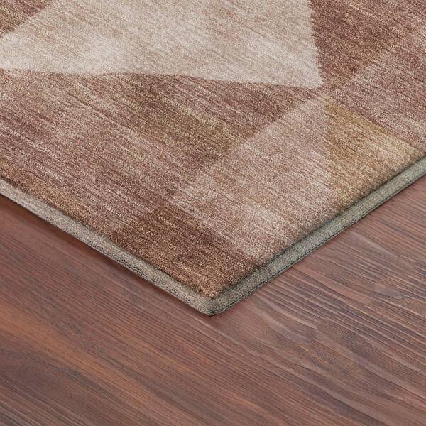 Mayfield Premium Machine Washable Abstract AMF2373 Blush 2 ft. x 3 ft. Accent Rug