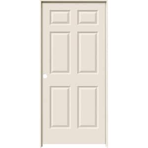 36 in. x 80 in. Colonist Primed Right-Hand Smooth Solid Core Molded Composite MDF Single Prehung Interior Door