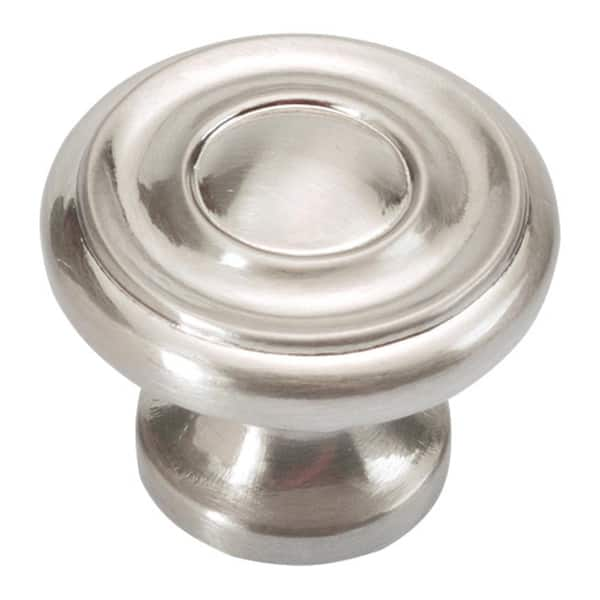 Cottage Ornamental Knob Satin Nickel - 1 1/4 in - Handles & More