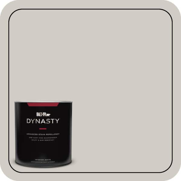 1 qt. Home Decorators Collection #HDC-NT-20 Cotton Grey Matte Interior Stain-Blocking Paint & Primer