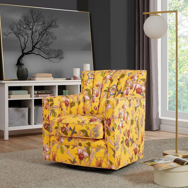 overstock yellow accent chair