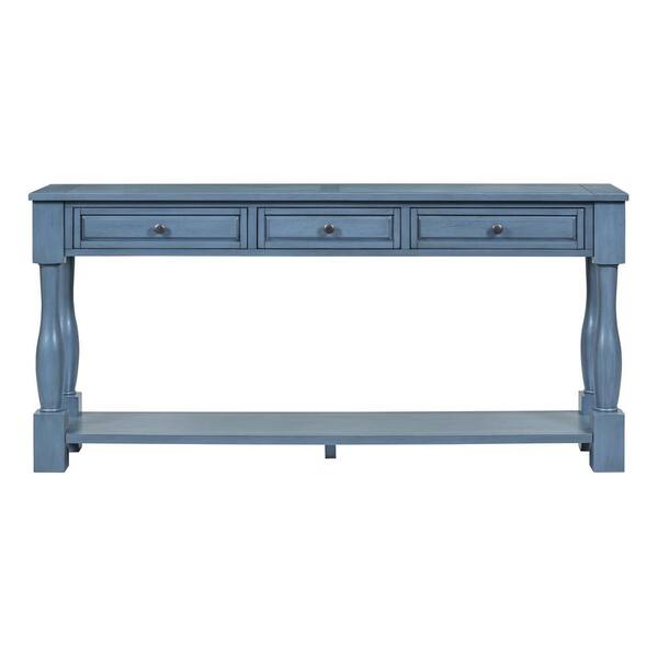 Harper & Bright Designs 63 in. Navy Blue Rectangle Wood Top Harper & Bright Designs 63 in. Navy Blue Rectangle Wood Top