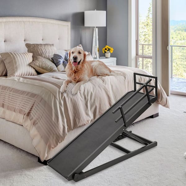 5-Adjustable Height Dog Ramp Folding Pet Ramp Dog Ramp for Small, Large Dogs and Cats Pet Ramp 16-28 in. H