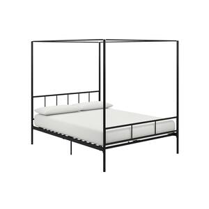 Marion Black Full Size Canopy Bed