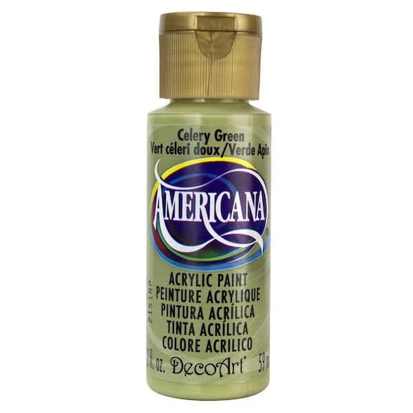 DecoArt Americana 2 oz. Celery Green Acrylic Paint DA208-3 - The Home Depot