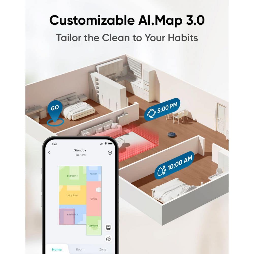 Eufy X10 Pro Omni Black Cordless Robot Vacuum and Mop