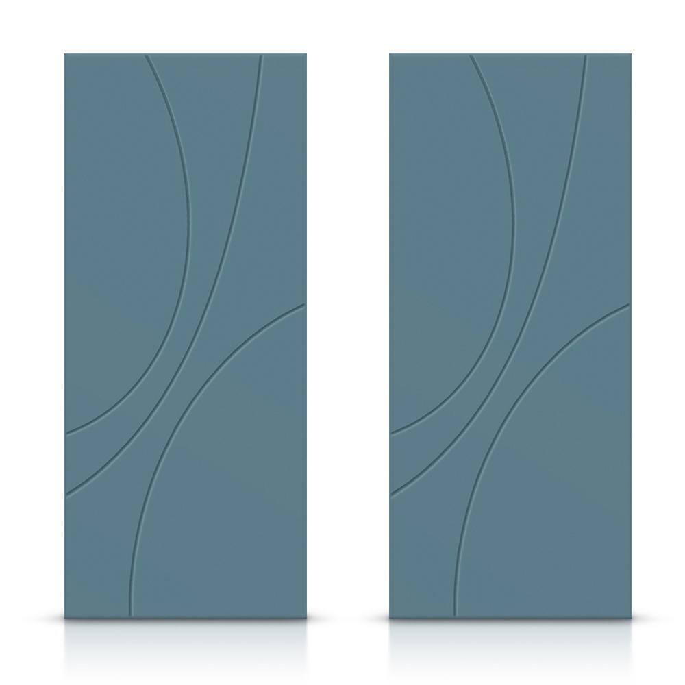 48 in. x 80 in. Hollow Core Dignity Blue Painted Composite MDF Interior Double Closet Sliding Doors price history on PriceWatchPro