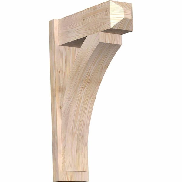 Ekena Millwork 8 in. x 34 in. x 22 in. Thorton Craftsman Smooth Douglas Fir Outlooker