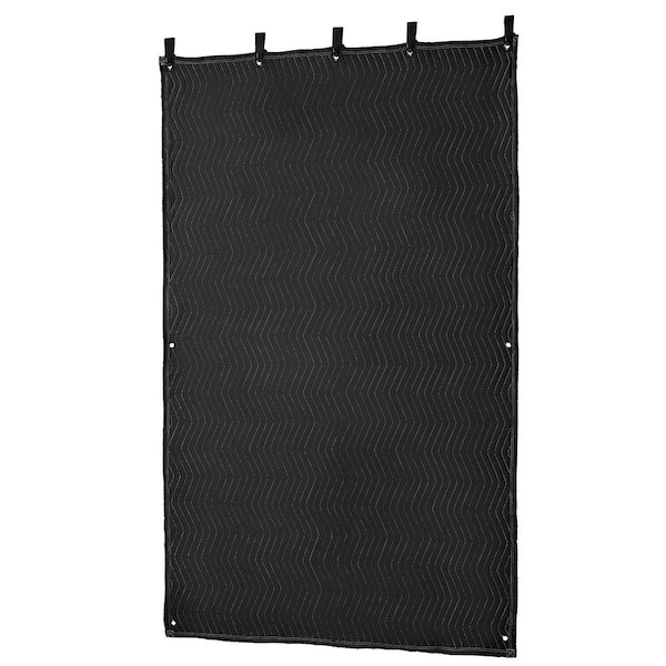 Sound Dampening Blankets 80 x 48 in. Soundproof Curtains for Window, Door, Light Blocker, Recording, Black, 2025 update