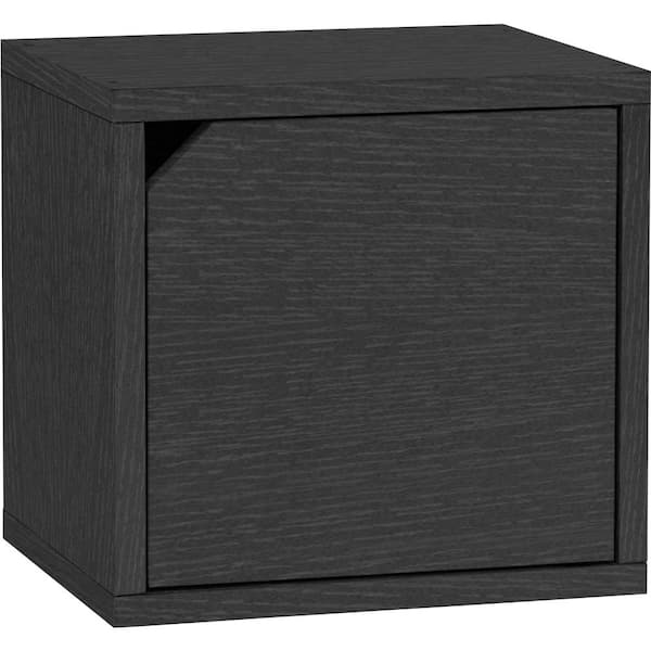 Way Basics 12.6 in. H x 13.4 in. W x 11.2 in. D Black Recycled Materials 1-Cube Organizer