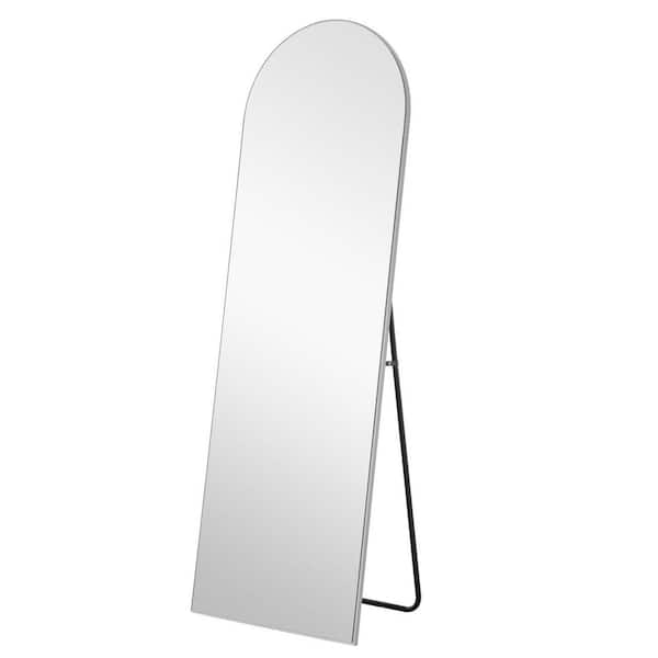 HomeRoots 21.26 in. x 64.17 in. Classic Arch Framed Clear Vanity Mirror