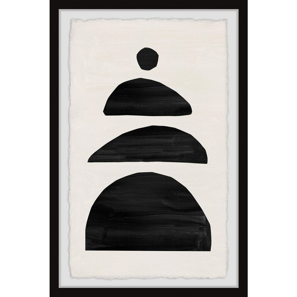 Border Barriers by Marmont Hill Framed Abstract Art Print 24 in. x 16 in.