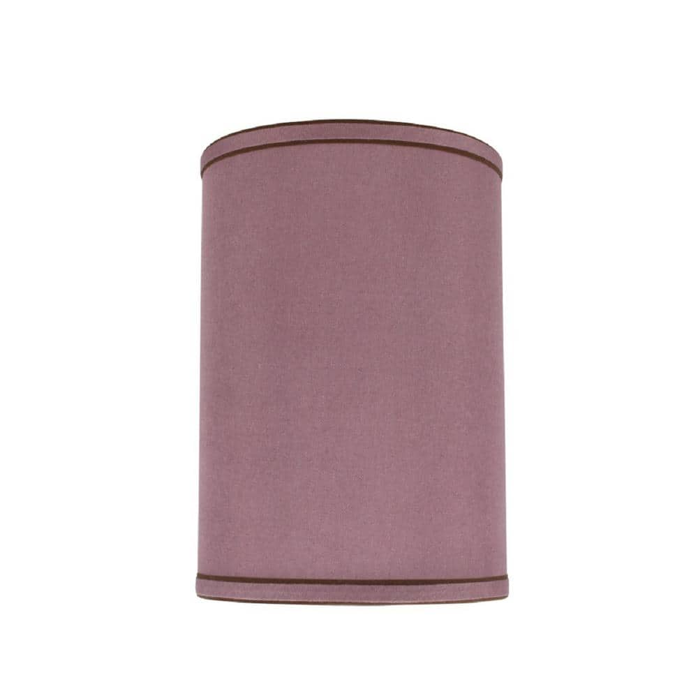 Aspen Creative Corporation 8 in. x 11 in. Reddish Purple Hardback Drum/Cylinder Lamp Shade