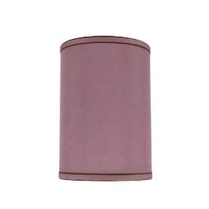 8 in. x 11 in. Reddish Purple Hardback Drum/Cylinder Lamp Shade