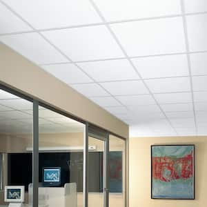 Yuma White 2 ft. x 2 ft. Lay-in Ceiling Tile (64 sq. ft. / Case)