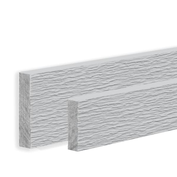 James Hardie Hardie Trim HZ 1 in. x 3.5 in. x 12 ft. Primed Rustic Grain Fiber Cement Trim Board