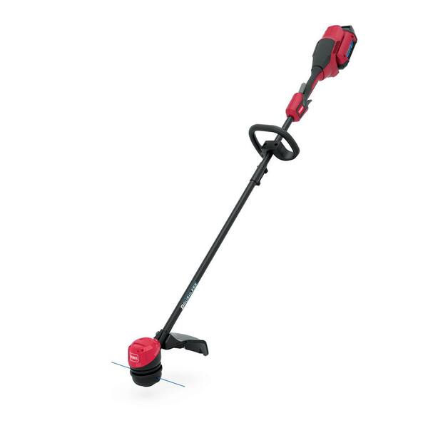 Toro 60Volt Max LithiumIon Brushless Cordless 15 in. / 13 in. String Trimmer Battery and