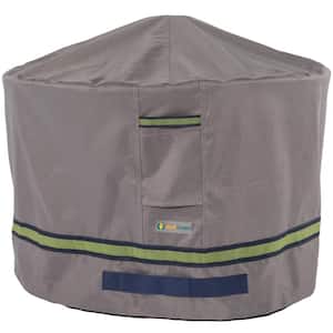 Duck Covers Soteria 36 in. Grey Round Fire Pit Cover