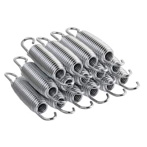 Machrus Upper Bounce 5.5 in. Trampoline Springs, HeavyDuty Galvanized, Set of 15 (Spring Size Measures Hook to Hook)